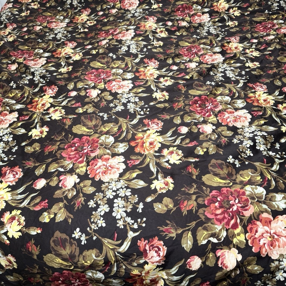 Vtg American Living Cardiff King Comforter Ralph Lauren Floral Plaid Retired